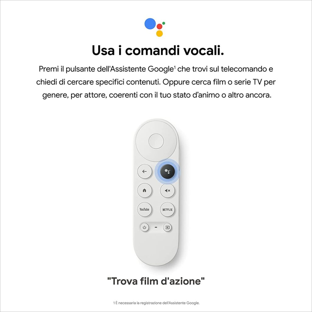 Telecomando Chromecast con Google TV Telecomando Chromecast con Google TV